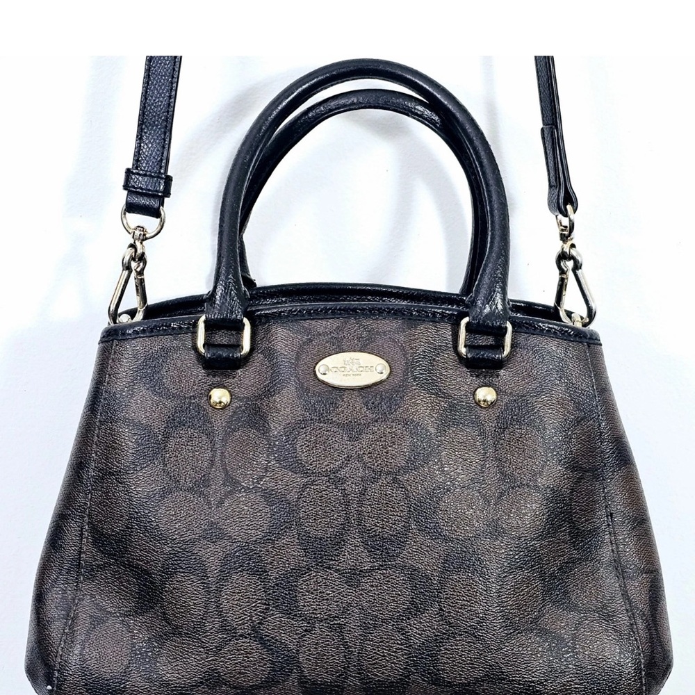 Coach Black and Brown Satchel